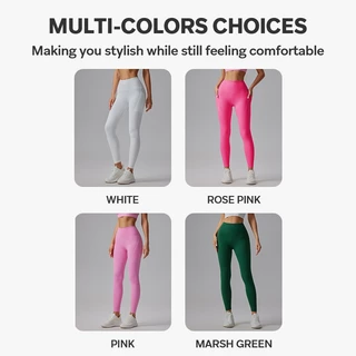 Cosleaf Leggings กางเกงเลกกิ้งขอบกันม้วน ใส่เล่นฟิตเนส เอวสูงเก็บทรง มีเชือก มีกระเป๋าใส่ของด้านหลังและขากางเกงทั้ง2ข้าง