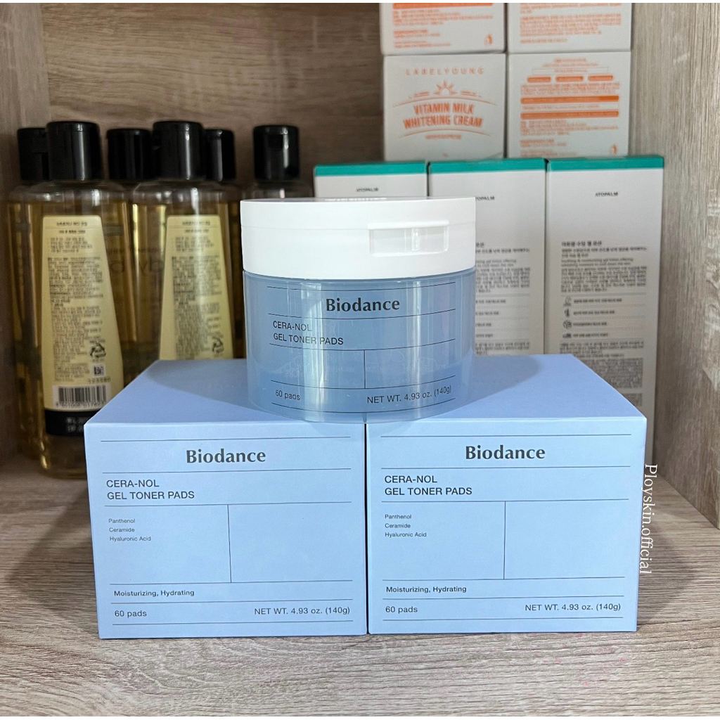 พร้อมส่ง ของแท้ 100% Biodance Gel Toner Pad (60 แผ่น) (สีฟ้า)