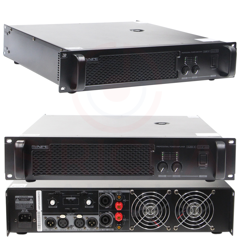 เครื่องขยายเสียง NPE รุ่น HX21400 มีครอสในตัว (1400+1400w) คลาสH