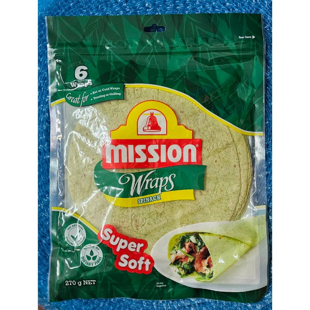 Mission Wraps มิชชั่น แรพส์ สปิแนช 270 ก.