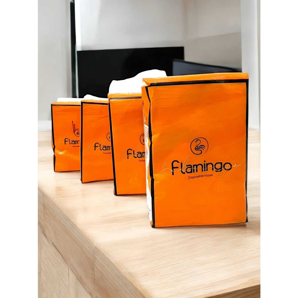 ทิชชู่แขวนได้ famingo นุ่มละมุน ไม่เป็นขุย เหมาะทุกสภาพผิว 5หิ้ว