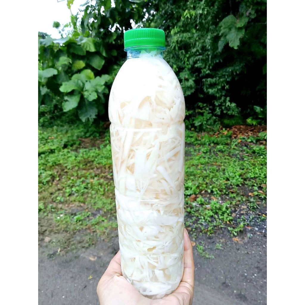 หน่อไม้ดองขวดแบบเส้นขนาด600ml.ปราศจาคสารเจือปนไม่ใส่วัตถุกันเสียไม่ใส่สารฝอกขาวหน่อไม้ดองเกลือแท้💯