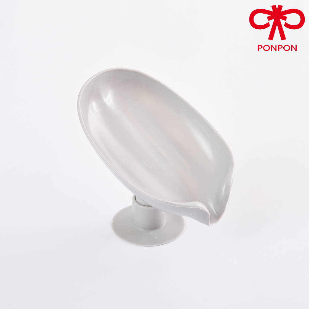 PONPON ที่วางสบู่ดีไซน์สวยงาม พร้อมที่ระบายน้ำ ป้องกันสบู่เละ - รูปที่ 3