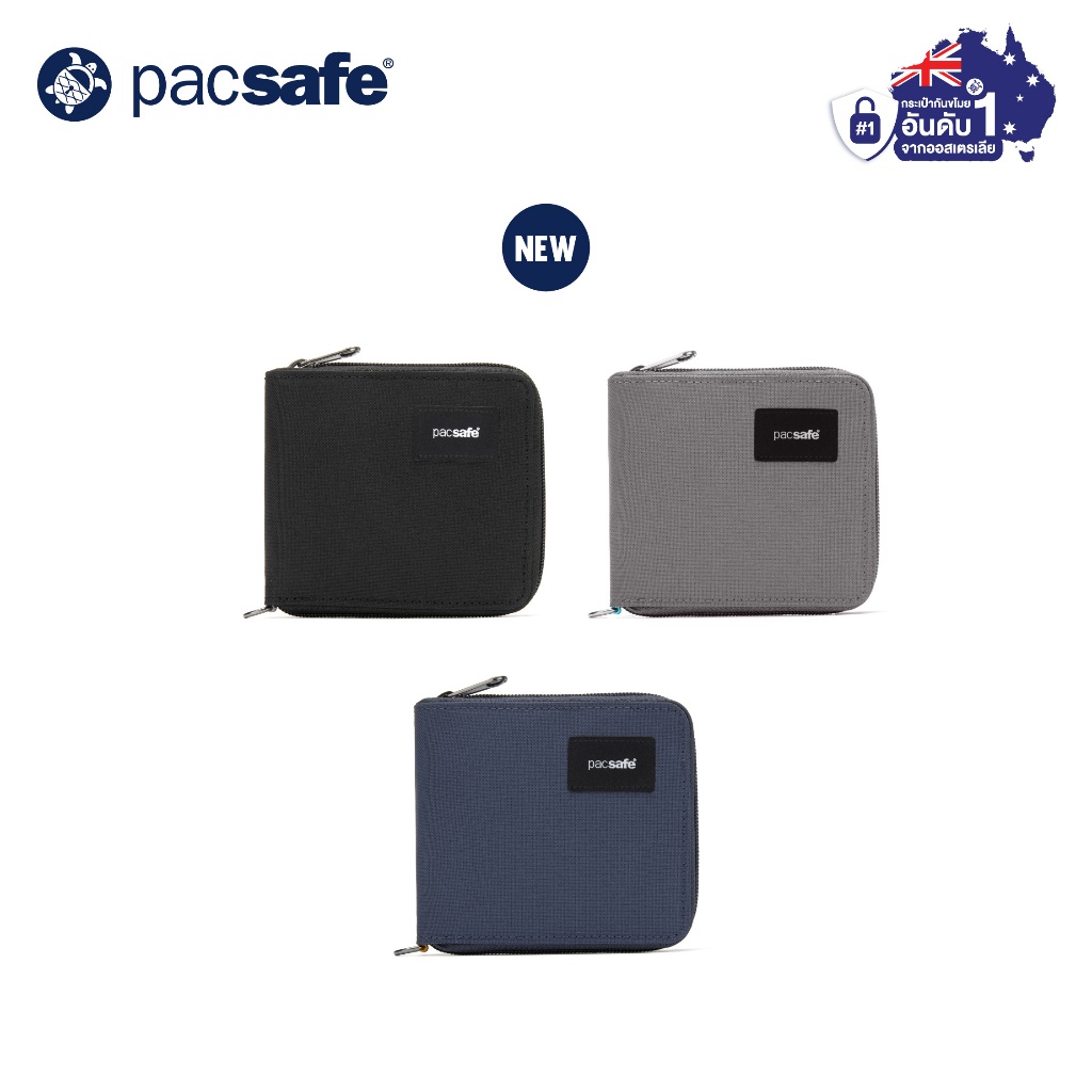 Pacsafe RFIDsafe zip around wallet กระเป๋ากันขโมย กระเป๋าสตางค์