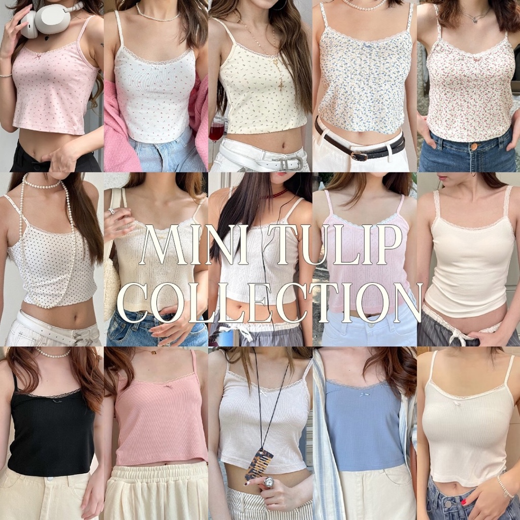 Choosedress Mini tulip Collection เสื้อสายเดี่ยว สายเดี่ยวมินิสุดคิ้วท์ A1488, A1489, A1639, A1640,A1999