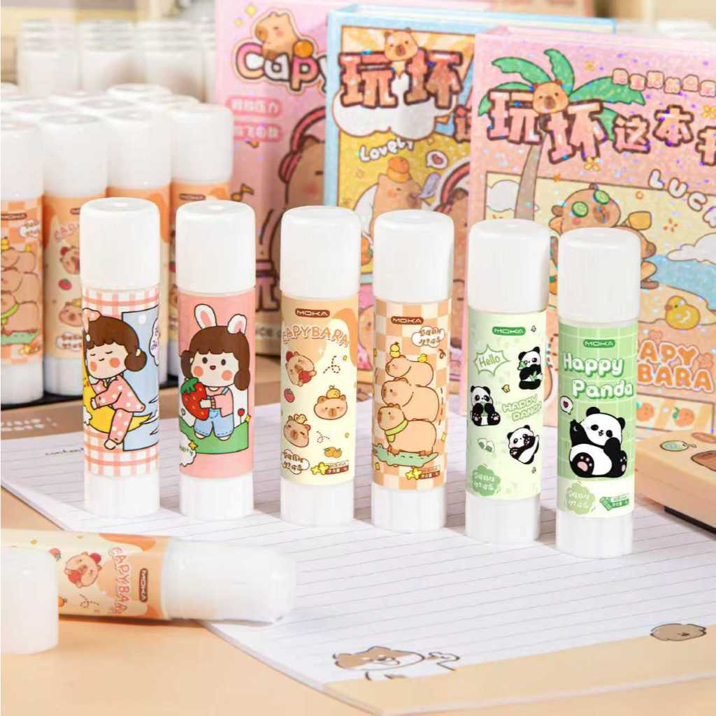 🔨🔨DHR🔨🔨 กาวแท่ง ลายการ์ตูน กาวติดกระดาษ กาวDIY น่ารัก ยาว7.5cm