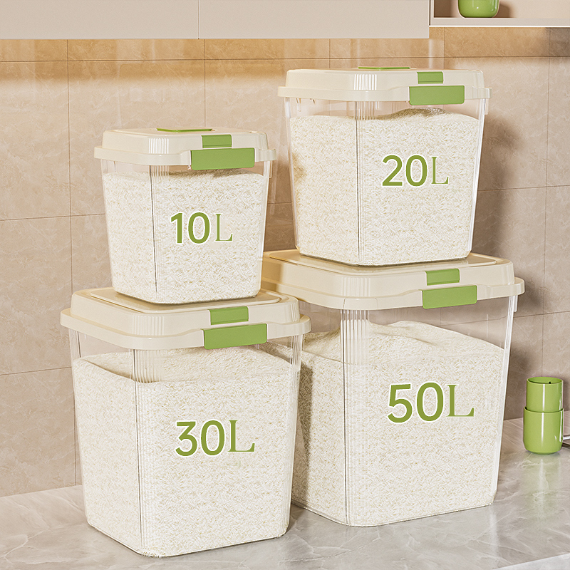DOCOXO กล่องใส่ข้าวสาร 5kg-25kgกล่องเก็บข้าวสาร ถังเก็บข้าวสาร วัสดุ PP คุณภาพสูง ป้องกันความชื้นและแมลง