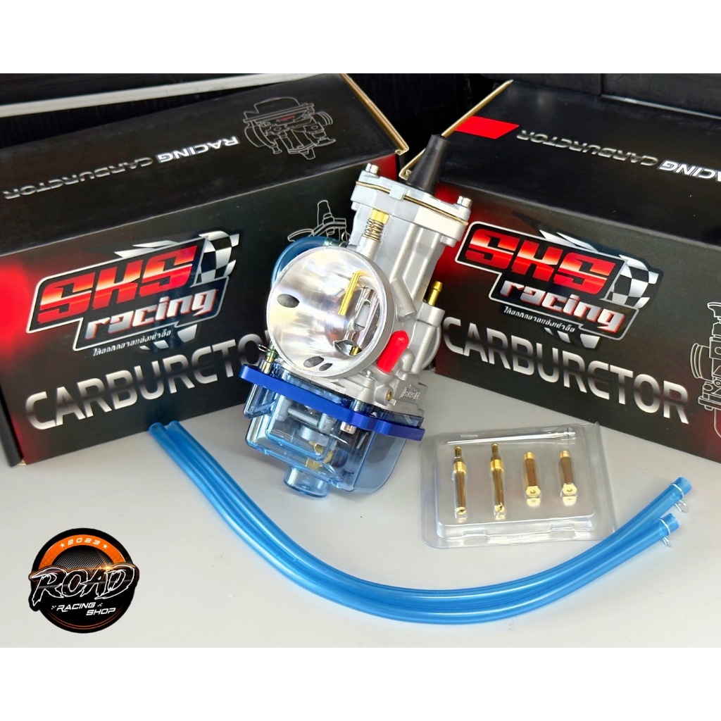 คาร์บูเคเหลี่ยม (ติดเจ็ท)SKS มีขนาดให้เลือก28-36มิล สามารถปรับจูนได้ละเอียดกว่าคาร์บูทั่วไปรองรับน้ำ