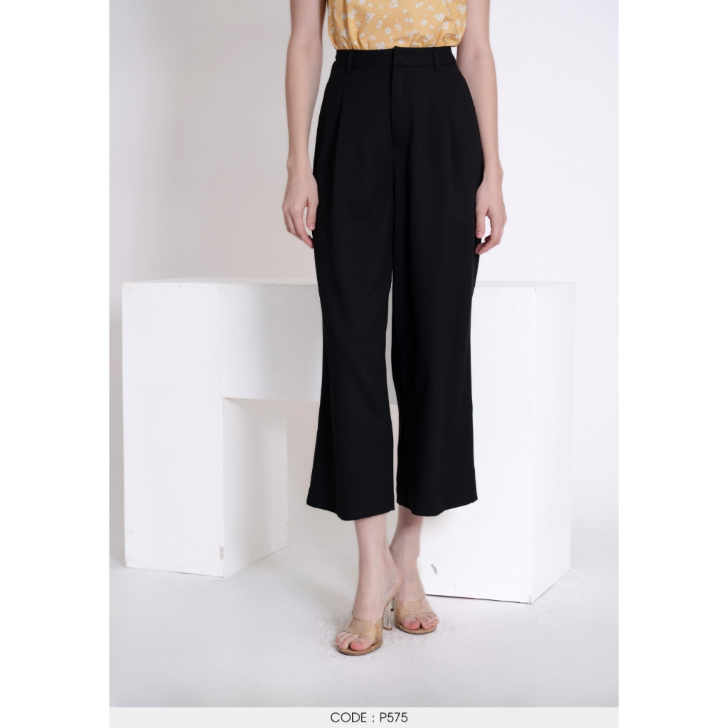 AMILA Pants AM-P575 มอสเครป ขายาว IGPU25-7 PCE1650