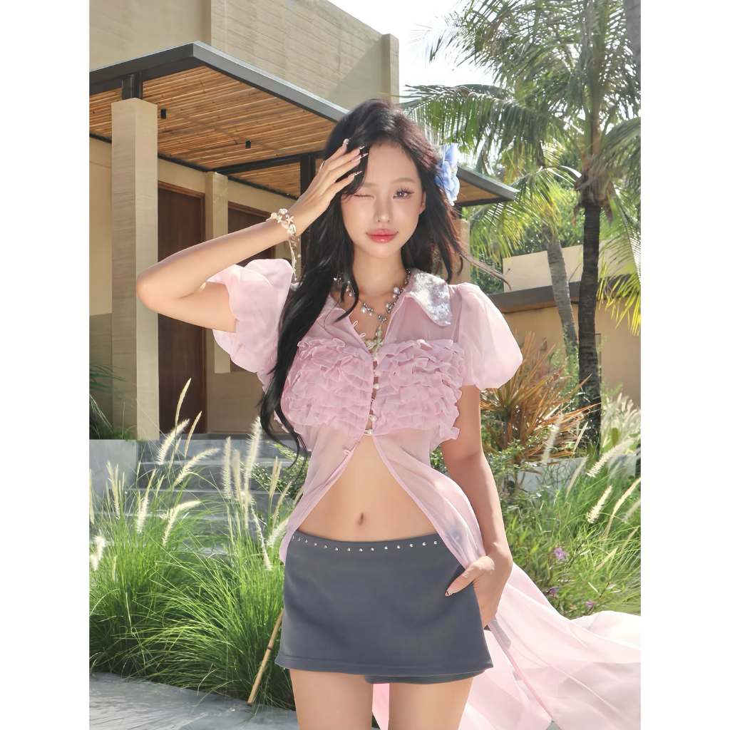 ชุดเวียดนามพร้อมส่งจากไทย 🇹🇭🇻🇳 Letitia brand ชุดเซ็ทสองชิ้น เดรสยาว+กางเกงขาสั้น