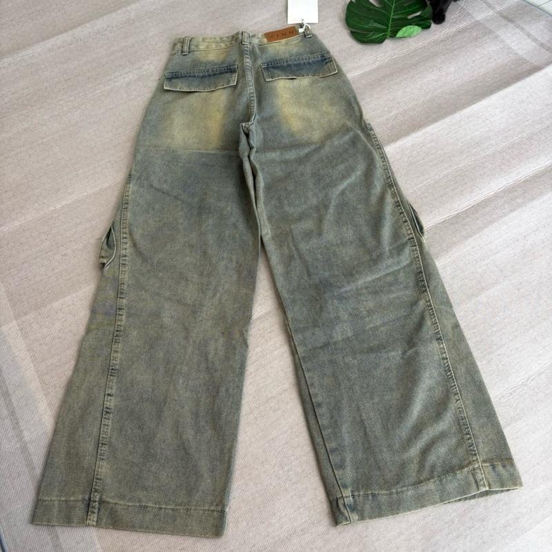 (XS-6XL) jinjeans กางเกงยีนส์ทรงกระบอกใหญ่  baggy jeans เอวสูง กางเกงยีนส์คาร์โก้ cargo pants ราคา ถูกที่สุด ดีลบีเคเค แกลเลอรีภาพที่ 7