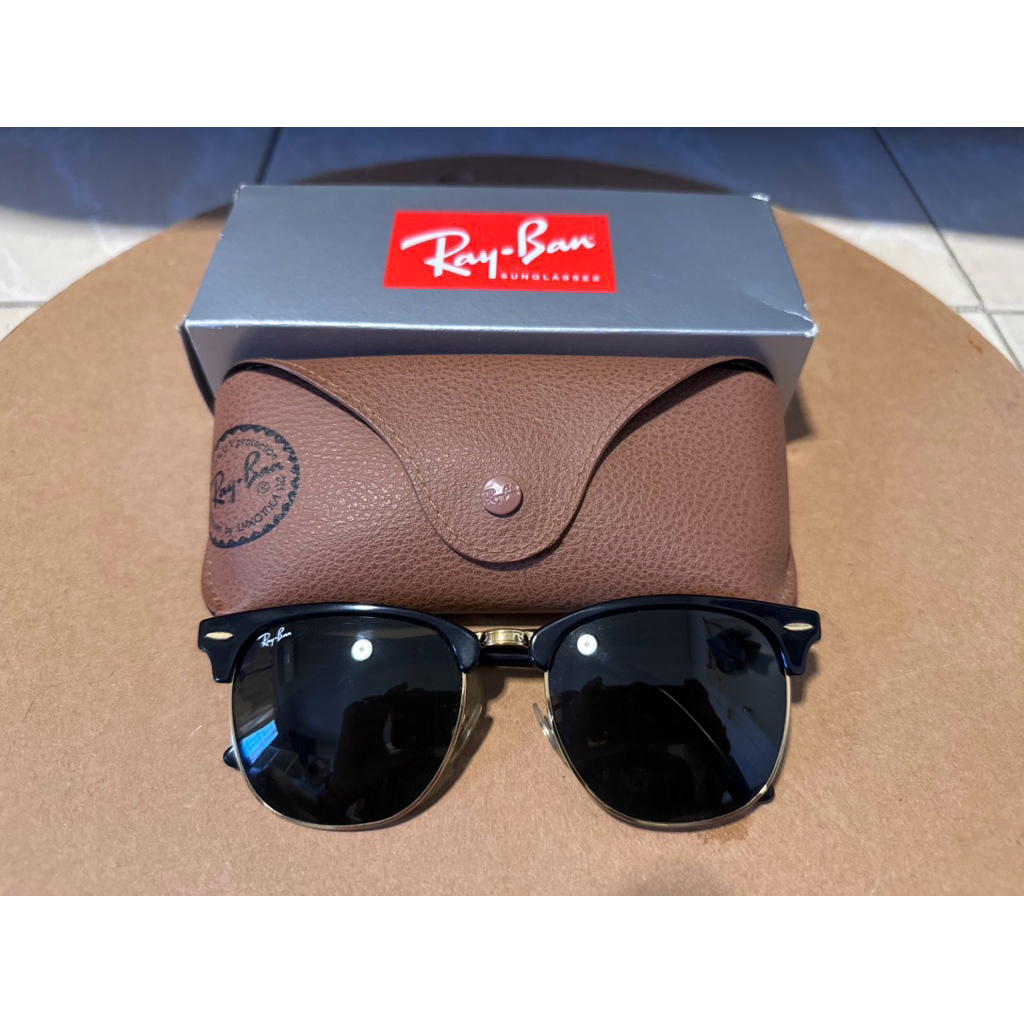 RayBan Clubmaster RB3016F W0365 55 mm. -ของแท้