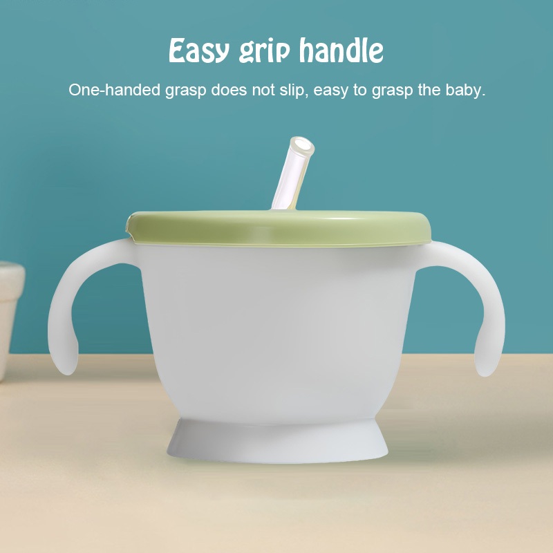 แก้วหัดดื่มกันสำลัก ถ้วยหัดดื่มเด็ก 160ml ซิลิโคน ถอดล้างทำความสะอาดได้ - รูปที่ 6