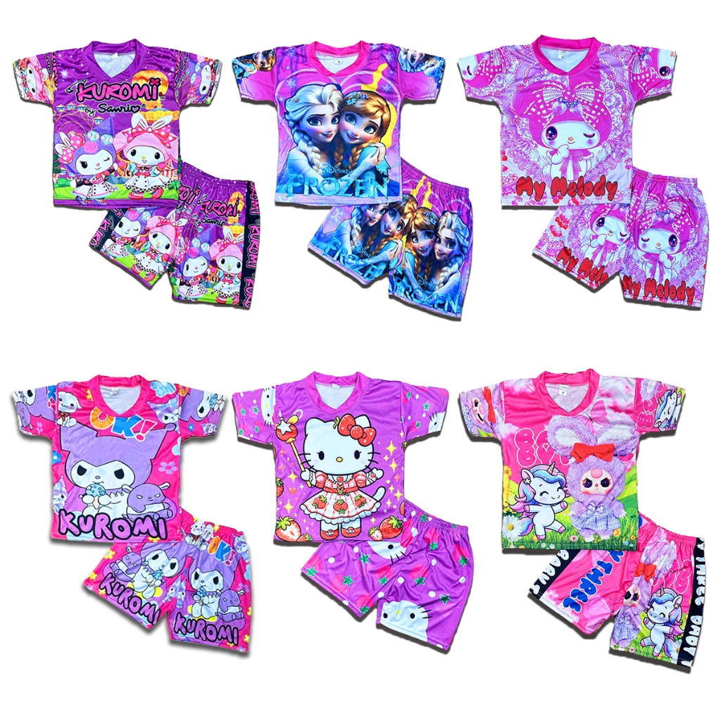 ชุดเด็กผ้าไมโคร ลายการ์ตูน 1-5 ขวบ ชุดเด็ก ทุงทุง