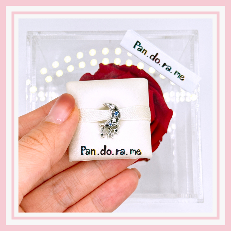 [พร้อมส่ง สินค้าแท้ ] pan.do.ra Star & Crescent Moon Charm
