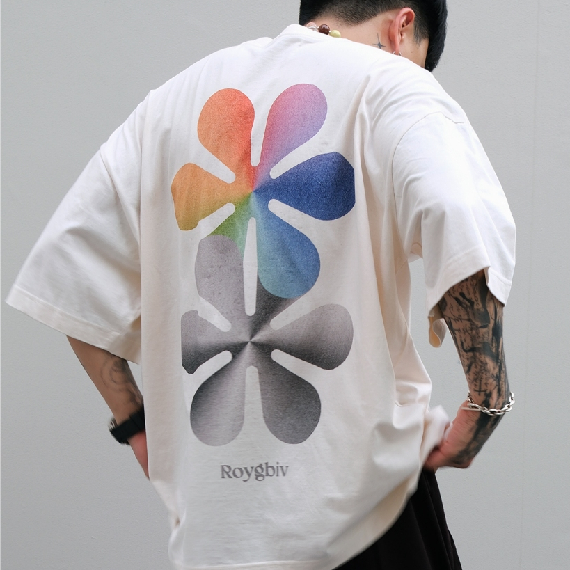 ROYGBIV by SNOWKILLER • Oversize tee • เสื้อยืดโอเวอร์ไซส์ ทรงไหล่ตก ผ้าเนื้อพรีเมี่ยม ลายกราฟิก