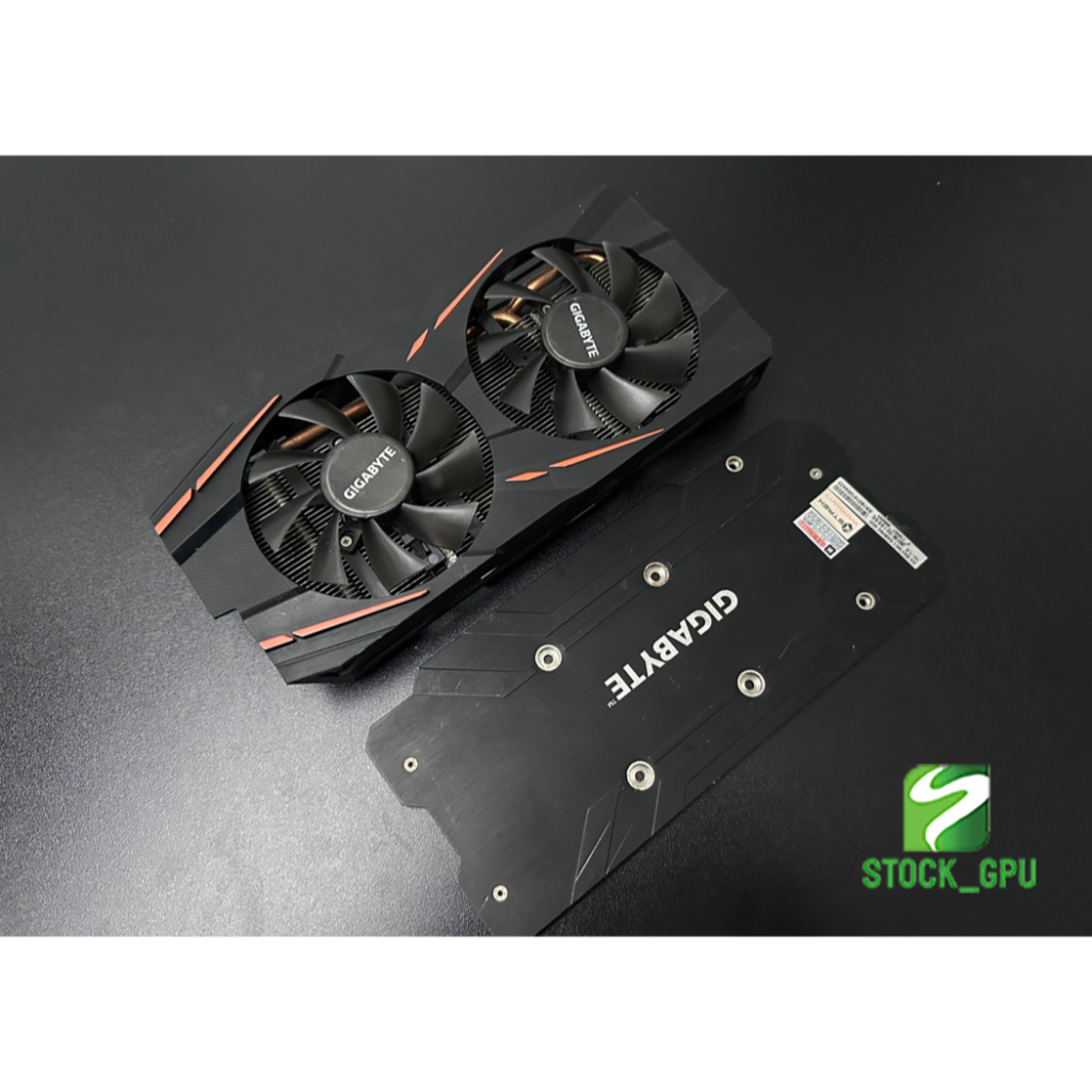 ชุดฮีตซิงค์การ์ดจอ GIGABYTE รุ่น RX470 570 580 GAMING (มือสอง พัดลมโม)