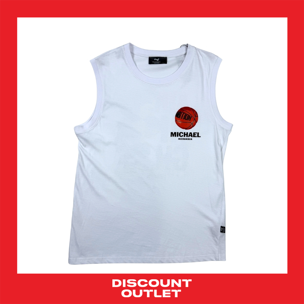 Discount Outlet เสื้อแขนกุดชาย ผ้าคอตต้อน 100%