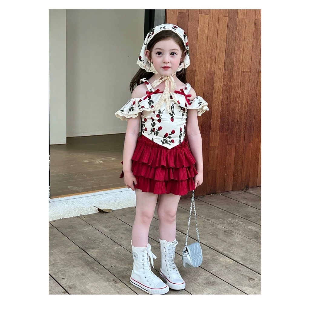 พร้อมส่ง ว88 6199 ชุดดอกไม้