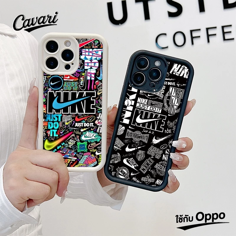 แนวโน้มยี่ห้อกราฟิติตัวอักษรภาษาอังกฤษเคสสำหรับ OPPO A17 A57 A3s A18 A53 A16 A58 A7 A17K A5 A38 A54 A12 A77 A15 A9 A5s A