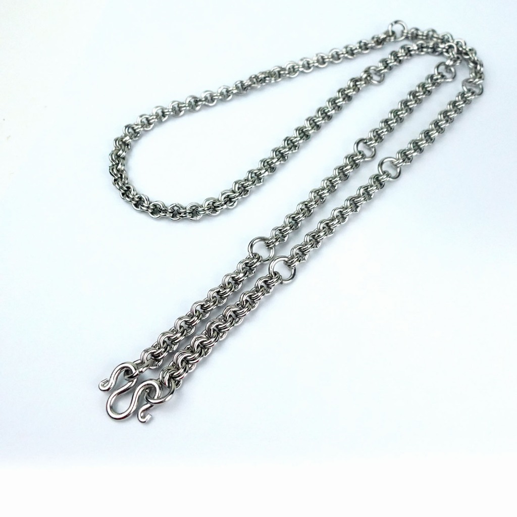 M03 ลายห่วงคู่ ขนาด 3-8 มม ห้อยพระ 1-9 องค์ สวย แข็งแรง สร้อยคอ ห้อยพระ สร้อยสแตนเลสแท้ สร้อยพระ - รูปที่ 4