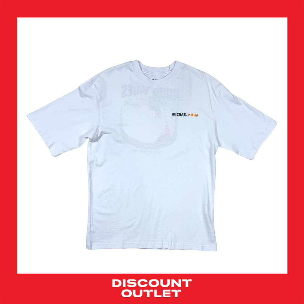Discount Outlet เสื้อยืดแขนสั้นคอกลม ผ้าคอตต้อน 100% (Unisex)