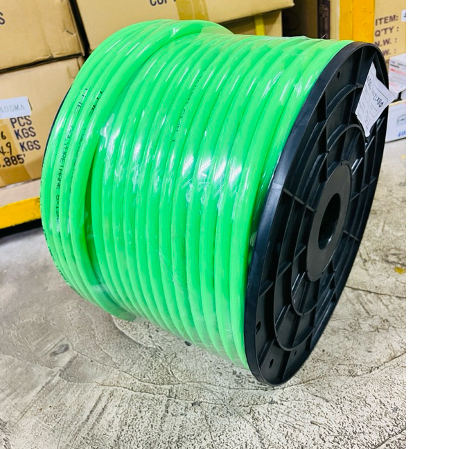 THEสายลมPU เกรดA (Polyurethane Air Hose) สีเขียว (GREEN) ขนาด 6.5x10 / 8x12 มิล ราคาขายยกม้วน
