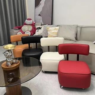 AIEhome เก้าอี้สตูล เก้าอี้จิ๋ว เก้าอี้มินิมอล เก้าอี้ทำเล็บมีล้อเลื่อน รุ่น 2356