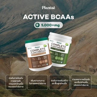 Plantae Complete Plant Protein สูตร Active BCAAs กระปุก 800g โปรตีนจากพืช plant based เพิ่มกล้ามเนื้อ โปรตีนสูง แพลนเต้