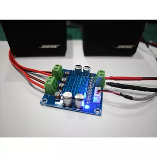 บอร์ดเครื่องขยายเสียง TPA3110 30+30W มี2รุ่น -(มีConnector/ไม่มีConnector) Power supply 8-18V.DC 3Amp.