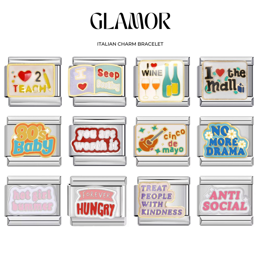 ชาร์ม กำไล Italian Charm Bracelet