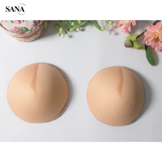 SANA ซานะ ฟองน้ำนม ทรงกลม สำหรับผู้ไม่มีหน้าอกหรือผ่าตัดเต้านมV2 สำหรับเสื้อใน สปอร์ตบรา ชุดว่ายน้ำ BraPad ผลิตประเทศไทย