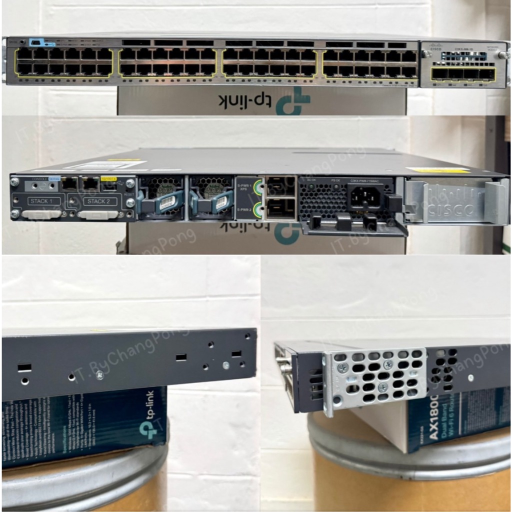 พร้อมส่ง🔥 Cisco Catalyst 3750X-48P-S (V6) - IPBase ┃ 002-B