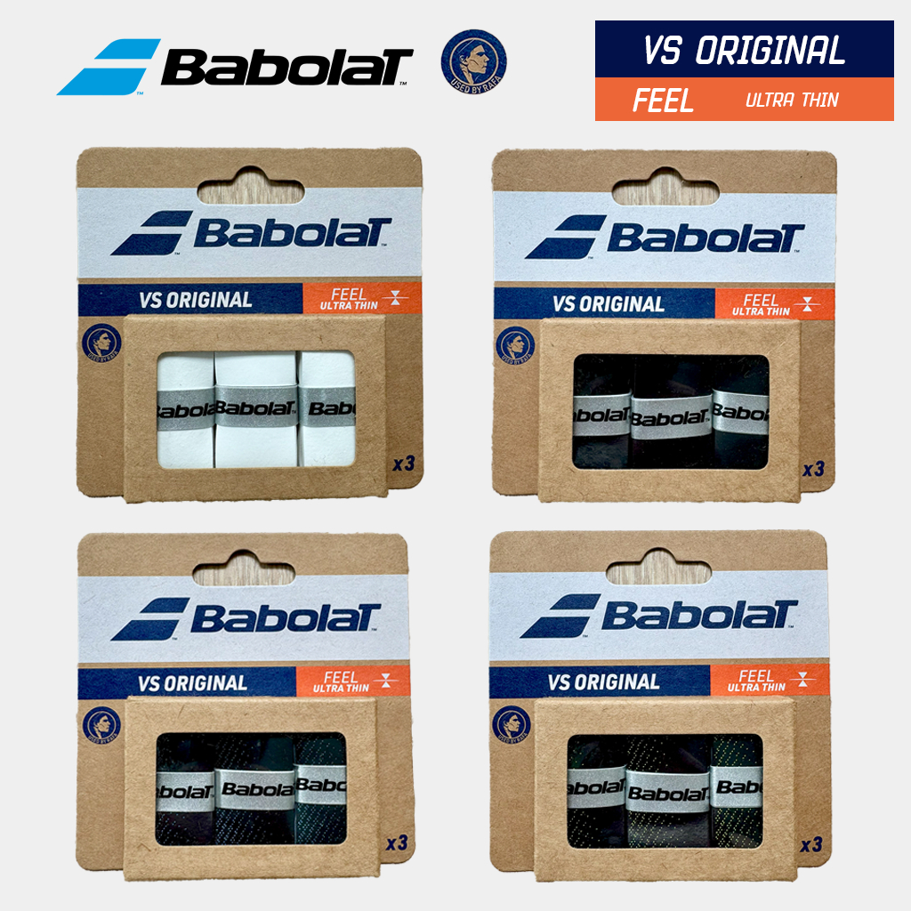 🇹🇭 [พร้อมส่ง] Babolat Overgrip VS Original Feel สำหรับ Tennis/Padel/Badminton