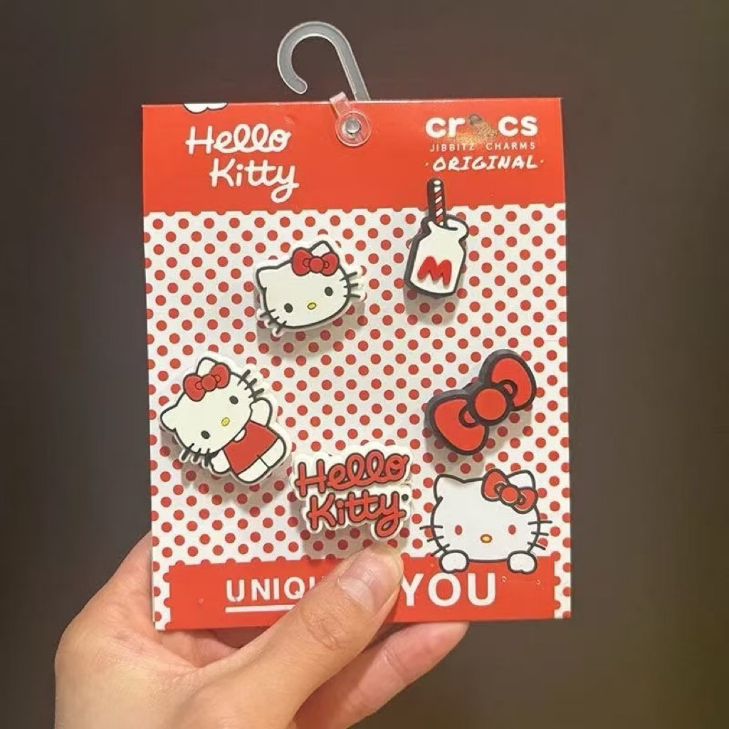 ส่งไว ❤️𝟣 เซ็ท 𝟣𝟢 ตัว / ตัว 𝙅𝙞𝙗𝙗𝙞𝙩𝙯 Crocs  น้อนคิต ตี้  ติดรองเท้า โคต ร น่ารักเลยค่า คุ้มมาก - รูปที่ 4