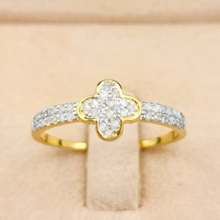 SK Jewelry 💍แหวนเพชรดอก VC 🌺แหวนทองแท้ เพชรแท้💎 ทองแท้ 9K (37.50%)  มีสินค้าพร้อมส่ง 🚛 🗃 SK-R0085