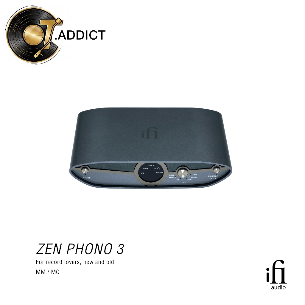 Phono Preamp MM/MC โฟโนขยายสัญญาณหัวเข็มเครื่องเล่นแผ่นเสียง ifi zen phono 3