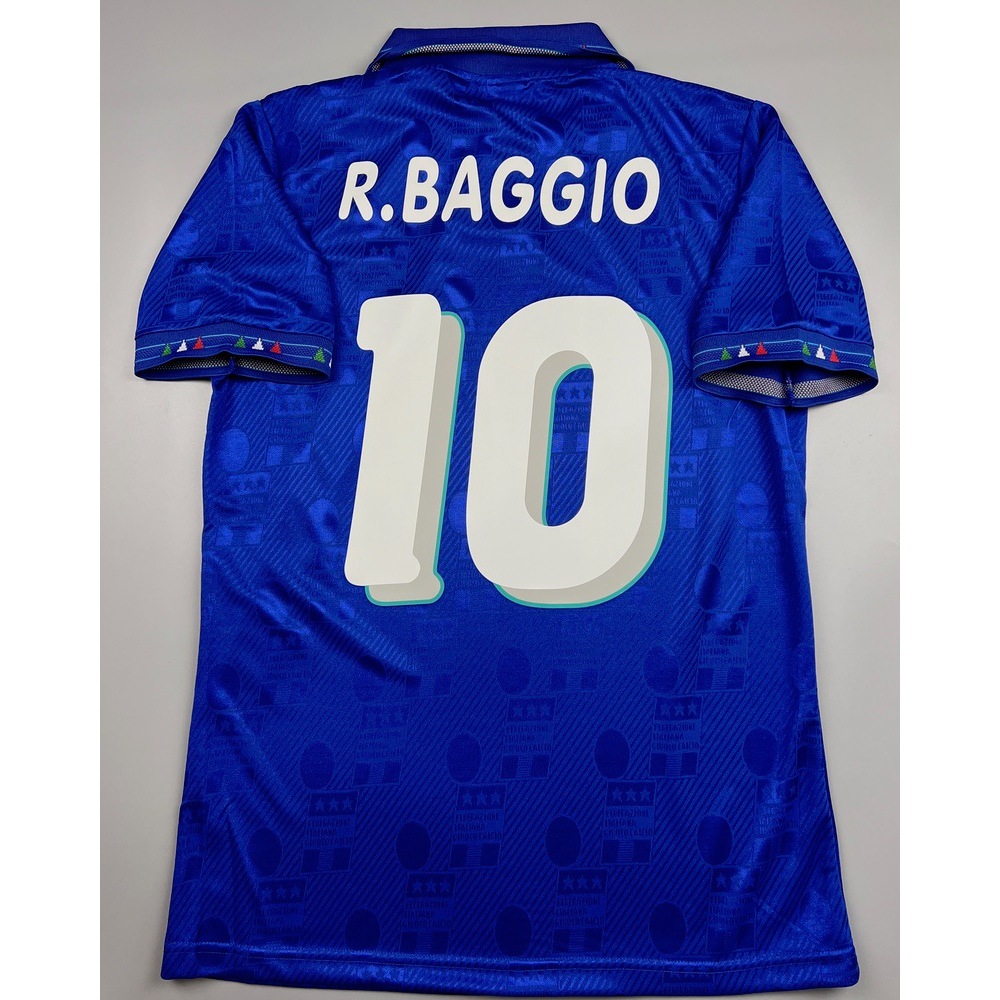 เสื้อบอล ย้อนยุค ทีมชาติ อิตาลี่ 1994 เหย้า Retro Italy Home 10 BAGGIO เรโทร คลาสสิค สินค้าอยู่ไทย พ
