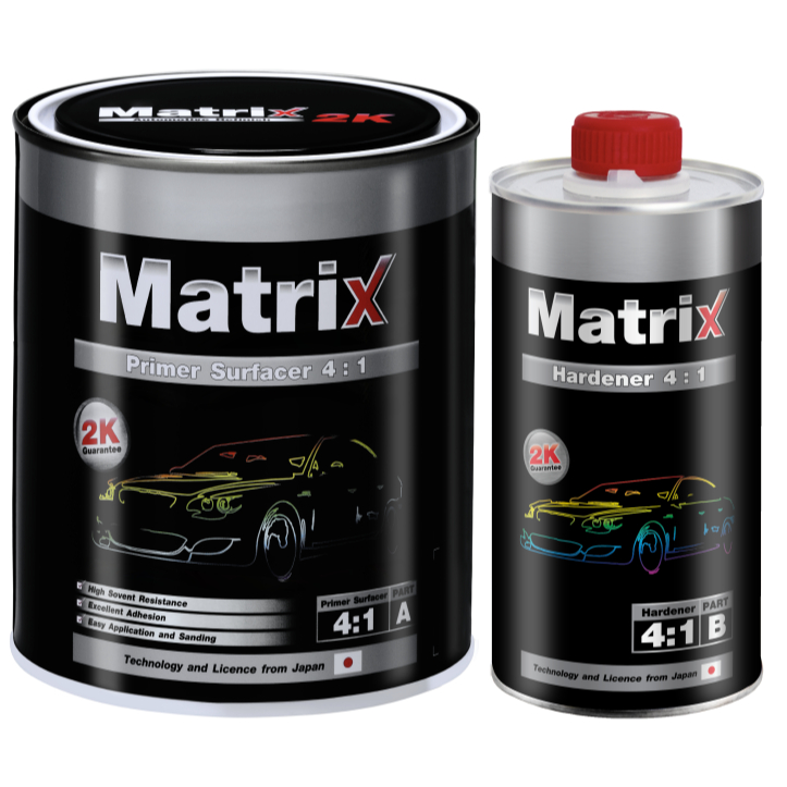 เมทริกซ์ สีรองพื้น 2K 4:1 สีรองพื้นเทา (Matrix Primer Surfacer 2K 4:1)