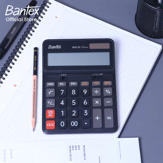 [ของแถมฟรี] Bantex เครื่องคิดเลข หน้าจอ 12หลัก 240ฟังก์ชัน ปุ่มใหญ่ จอใหญ่ ประหยัดพลังงาน Calculator