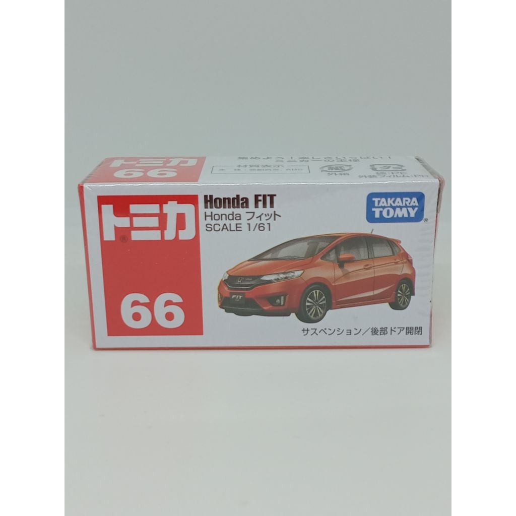 TOMICA No.66 HONDA FIT 1/61 (Orange)