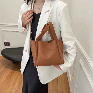 Tarabags กระเป๋าถือ สไตล์เกาหลี กระเป๋าถือลําลอง INS สไตล์มินิมอล ความจุขนาดใหญ่