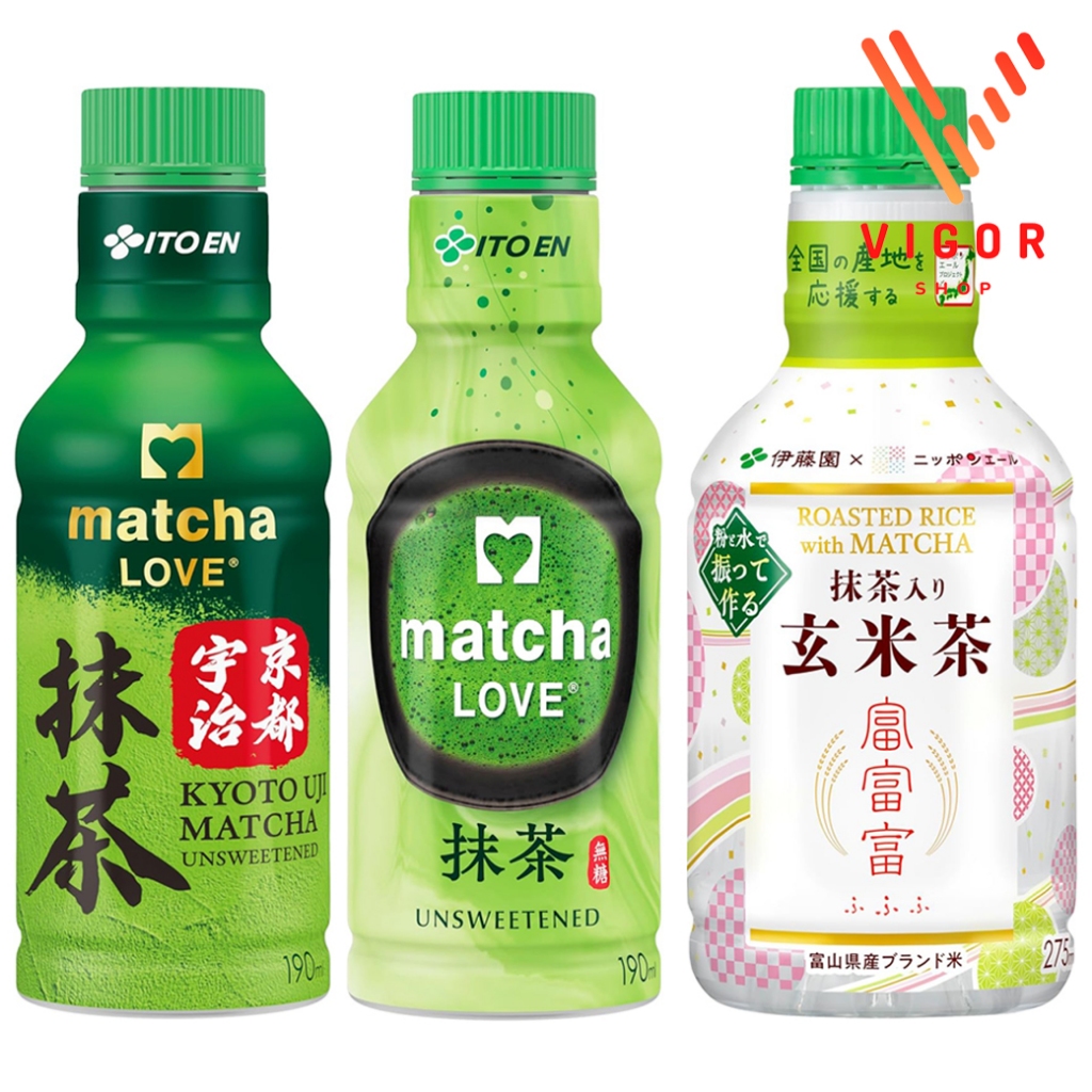 Itoen Matcha Love มัทฉะพร้อมดื่ม ไม่เติมน้ำตาล 0kcal Kyoto Uji Matcha / Genmaicha เครื่องดื่มมัทฉะ จ