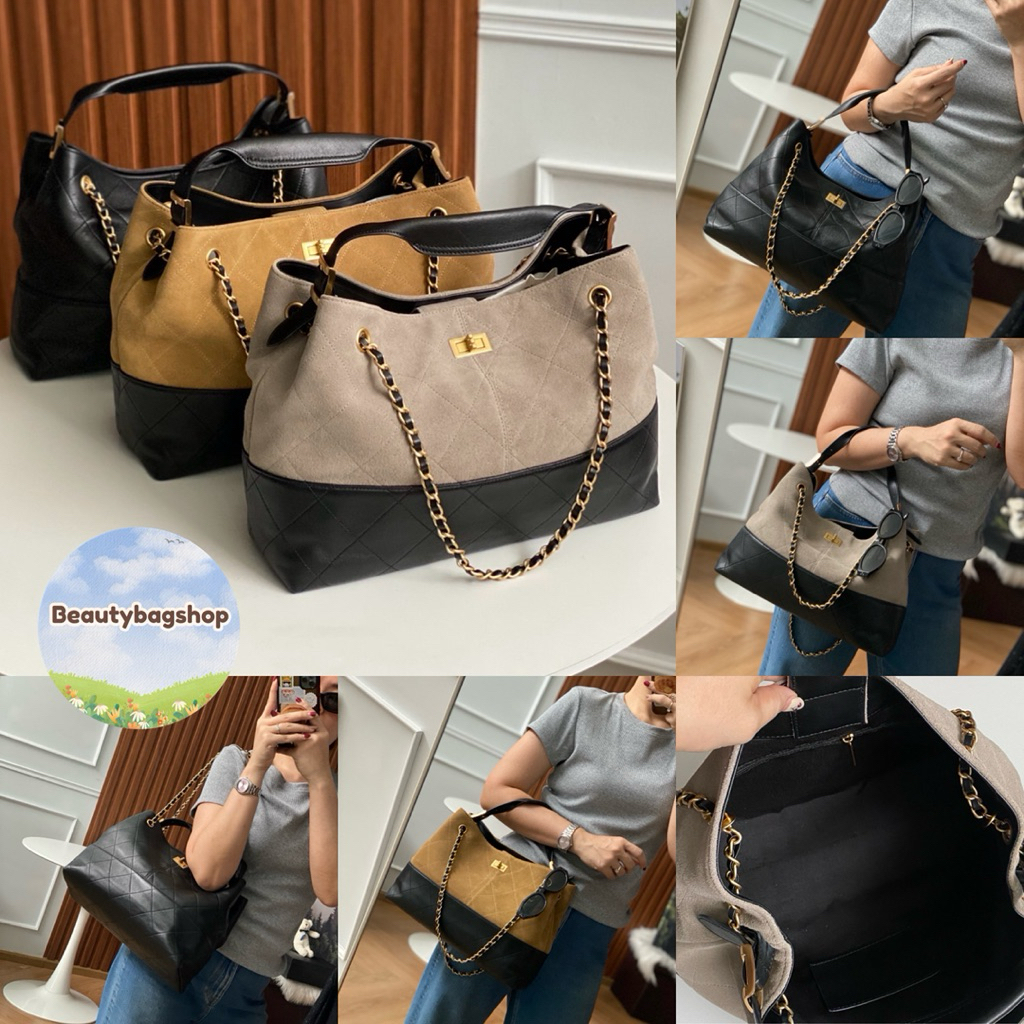 ✅งานสั่งผลิต✅ 🟥หนังแกะแท้🟥 ❤️ Hang Over ❤️ New Genuine Leather (Lamb skin) กระเป๋าหนังเเกะเเท้ ใบใหญ