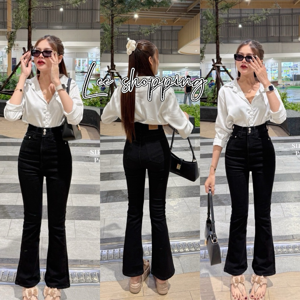 รหัส 194.2 งานให่ม ขาม้าเอวสูงผ้ายืดเนื้อผ้านิ่มนุ่มเก็บทรงสวยได้สวยสุดสุดไปเลย ป้ายSIRINAN STUDIO