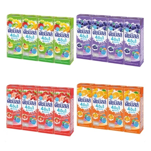 Dutch Mill ดัชมิลล์ นมเปรี้ยว ยูเอชที 180 มล. 48 กล่อง/ลัง