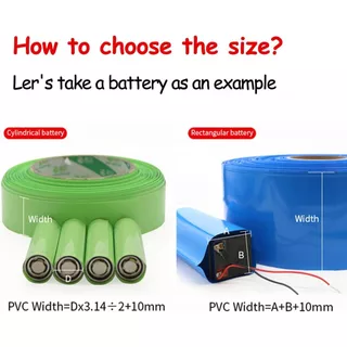 [ถูกที่สุด] ฟิล์มหด ​​pvc 1เมตร สำหรับหุ้มแบตเตอรี่ ฟิล์มหด แพ็คแบตเตอรี่ PVC shrink Tube ท่อหด