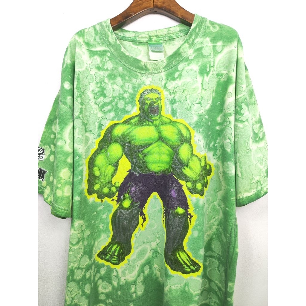 เสื้อยืด มือสอง MARVEL : THE HULK ตอกปี 2003 สภาพตีเซอร์ อก 48 ยาว 30 #414