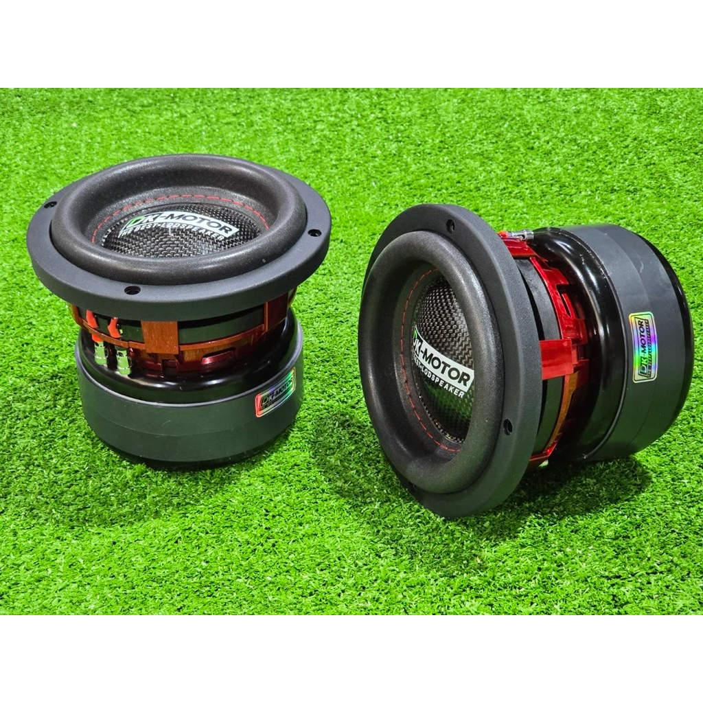 ดอก6.5นิ้ว DK MOTOR 6.5” 145/20/2 v.50.5mm  4+4ohm(โครงแดง ตูดหนาพิเศษ) ดอกเบส ดอกซับ วูฟเฟอร์ ลำโพง