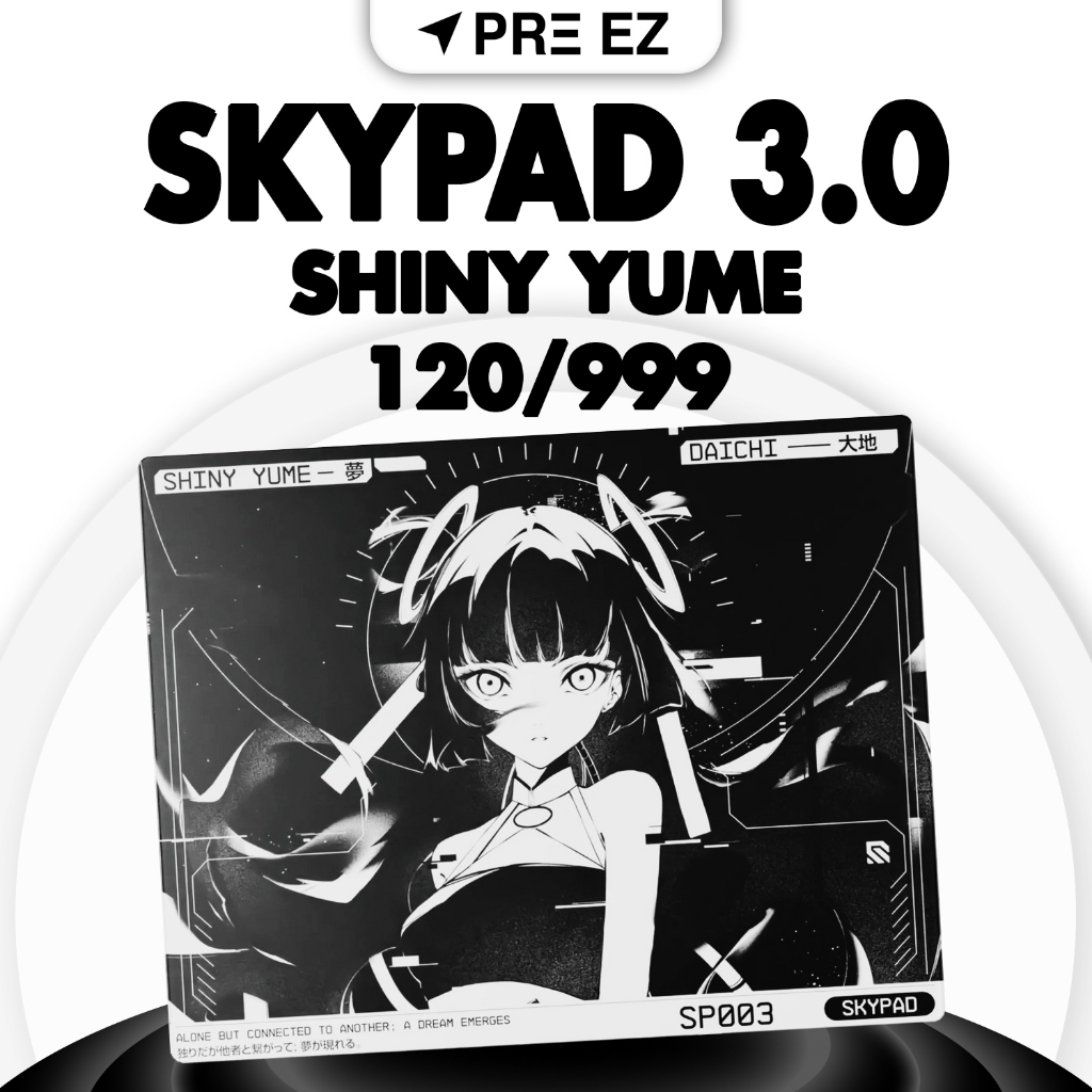 ของแท้ | แผ่นรองเมาส์กระจก SKYPAD 3.0 Shiny Yume No.120